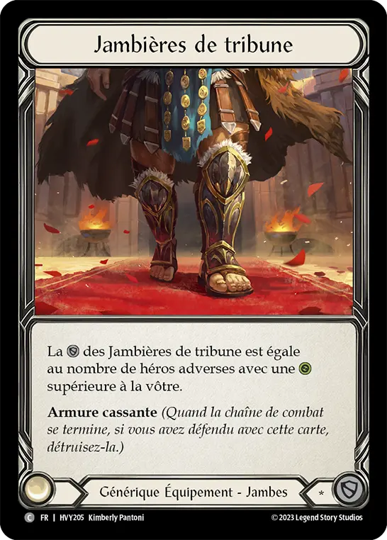 Card: Grandstand Legplates
