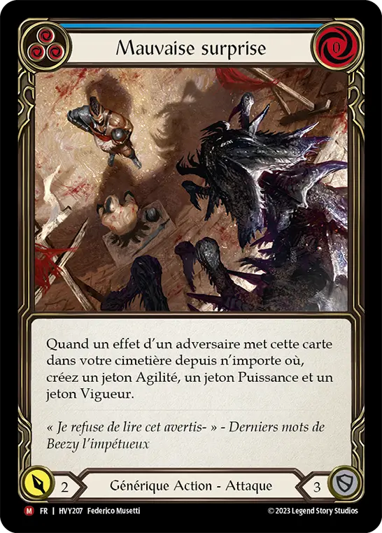 Card: Nasty Surprise (blu)