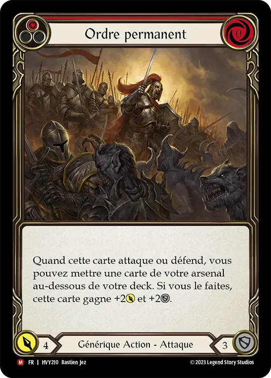 Card: Standing Order (red)