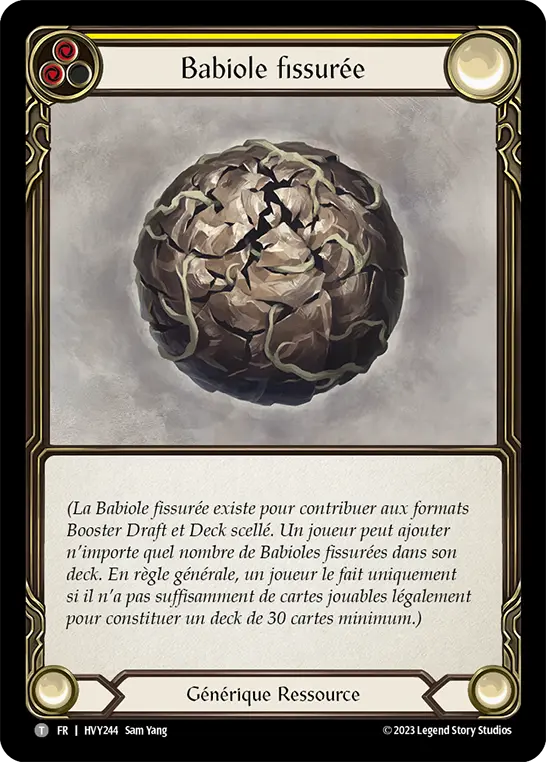 Card: Cracked Bauble (yel)