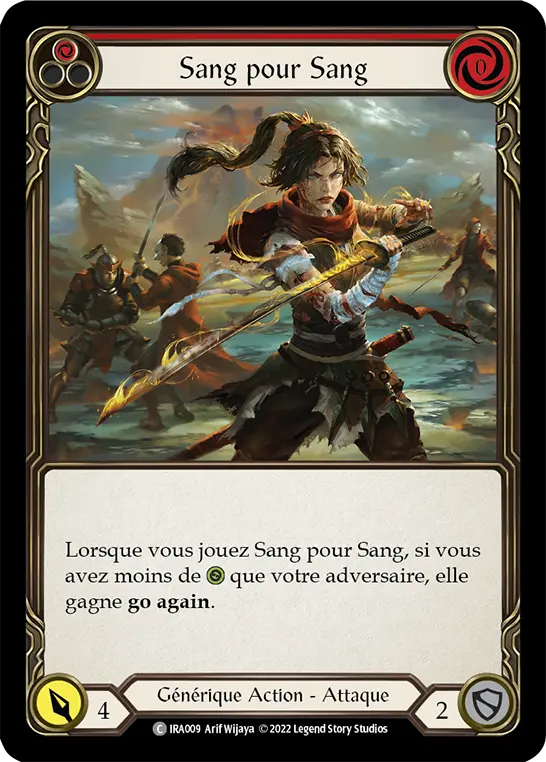 Card: Scar for a Scar (red)