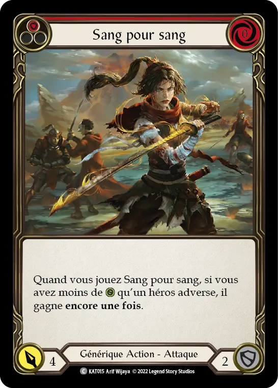 Card: Scar for a Scar (red)