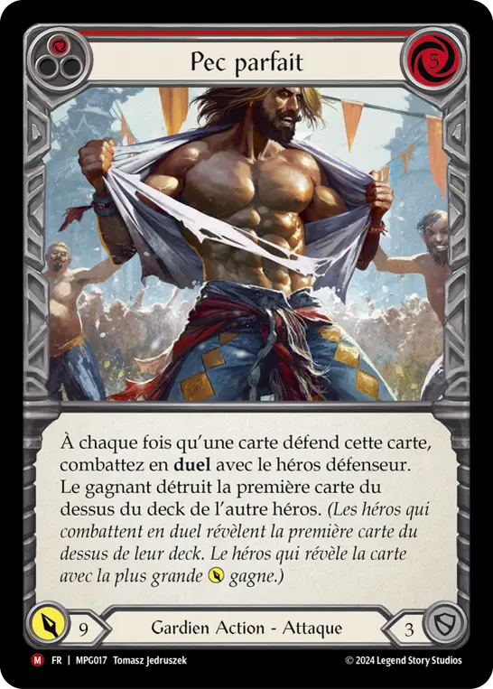 Card: Pec Perfect (red)