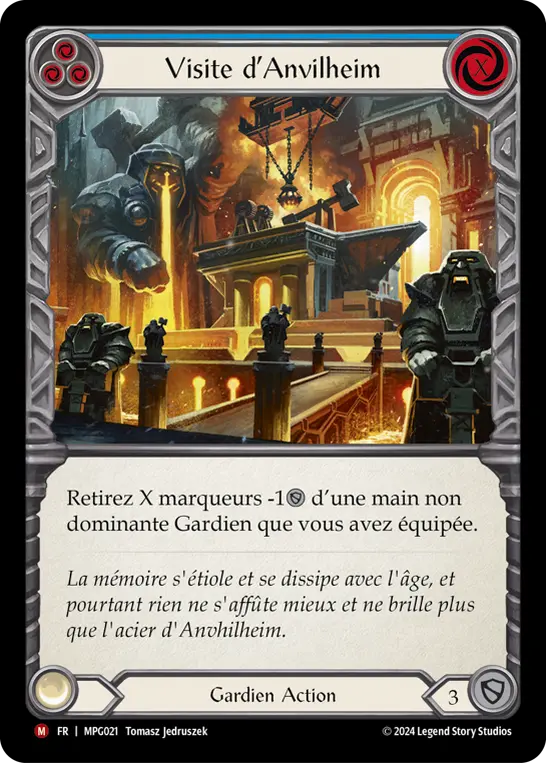 Card: Visit Anvilheim (blu)