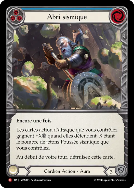 Card: Seismic Shelter (blu)