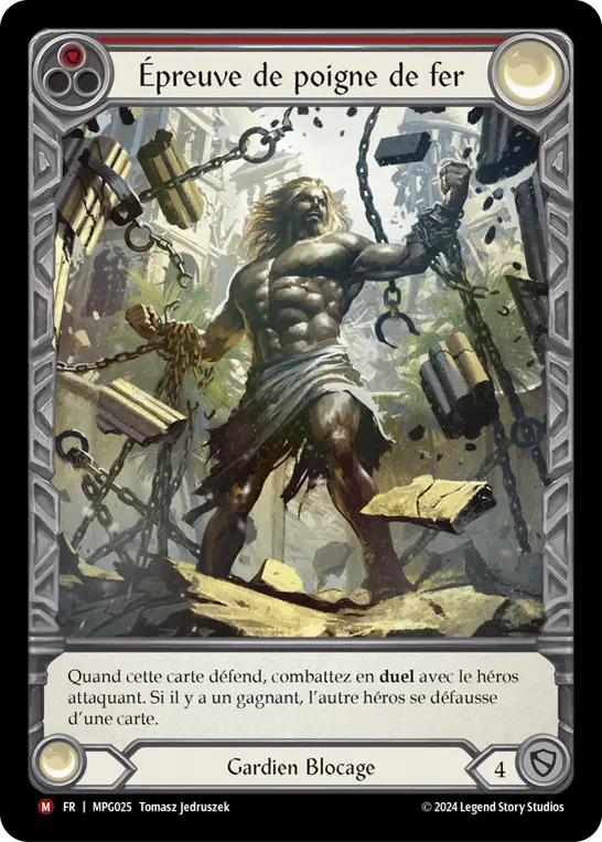 Card: Test of Iron Grip (red)