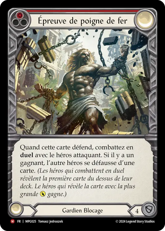 Card: Test of Iron Grip (red)