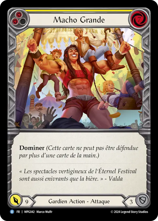 Card: Macho Grande (yel)