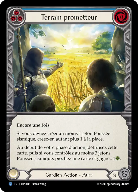 Card: Promising Terrain (blu)