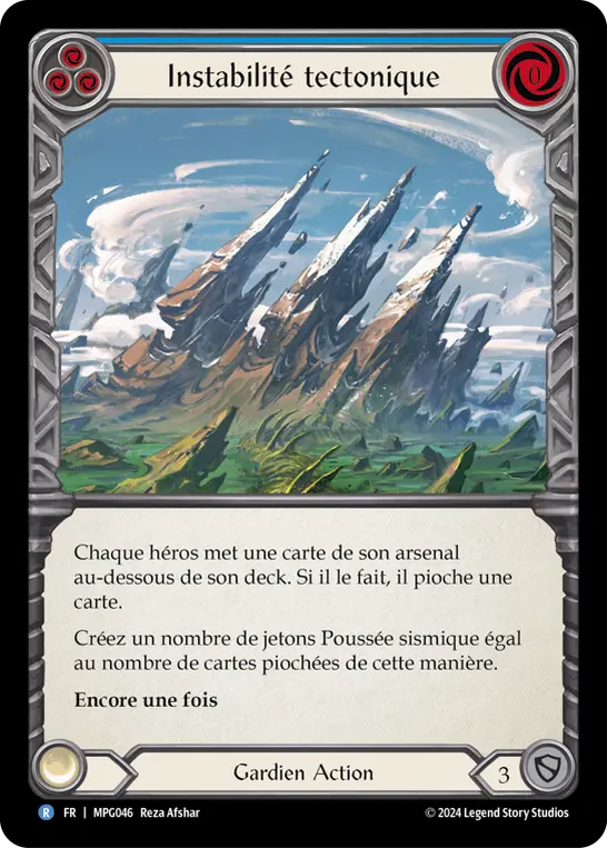 Card: Tectonic Instability (blu)