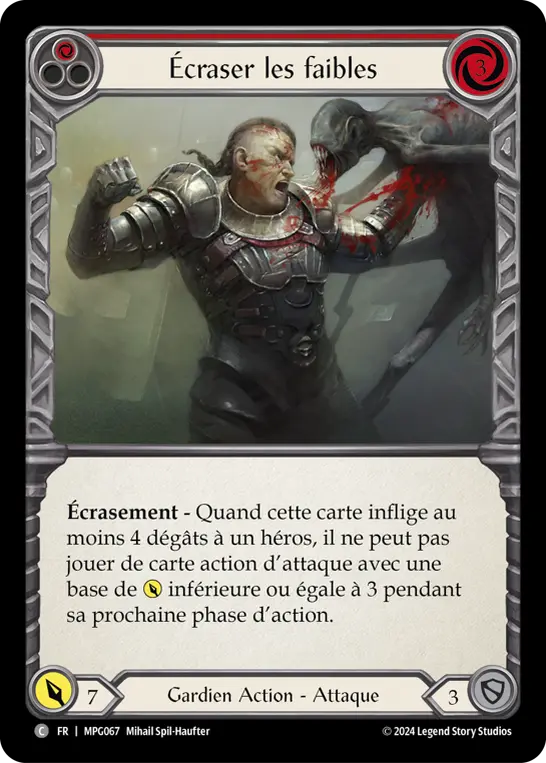 Card: Crush the Weak (red)