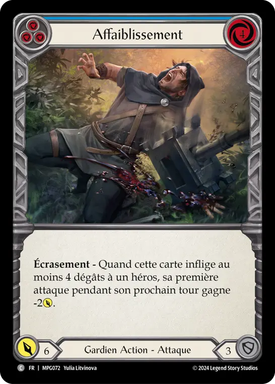 Card: Debilitate (blu)