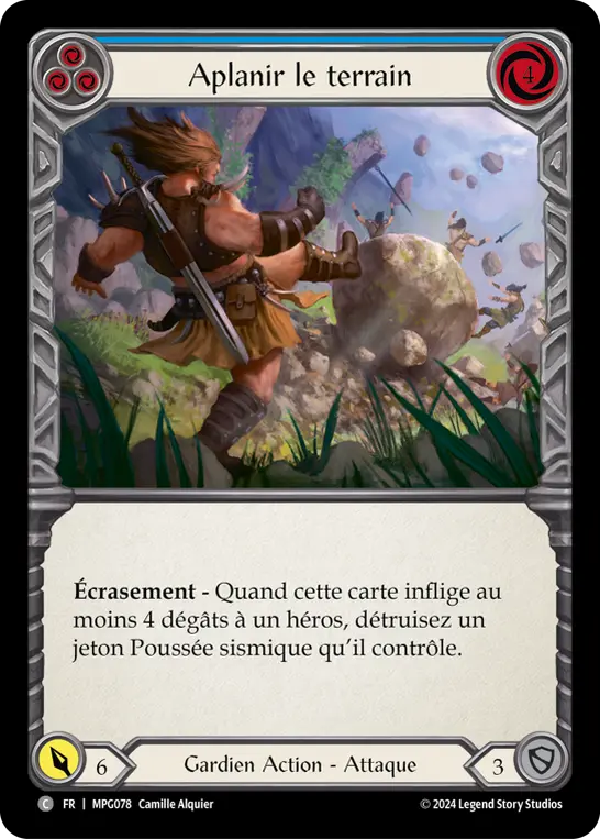 Card: Flatten the Field (blu)