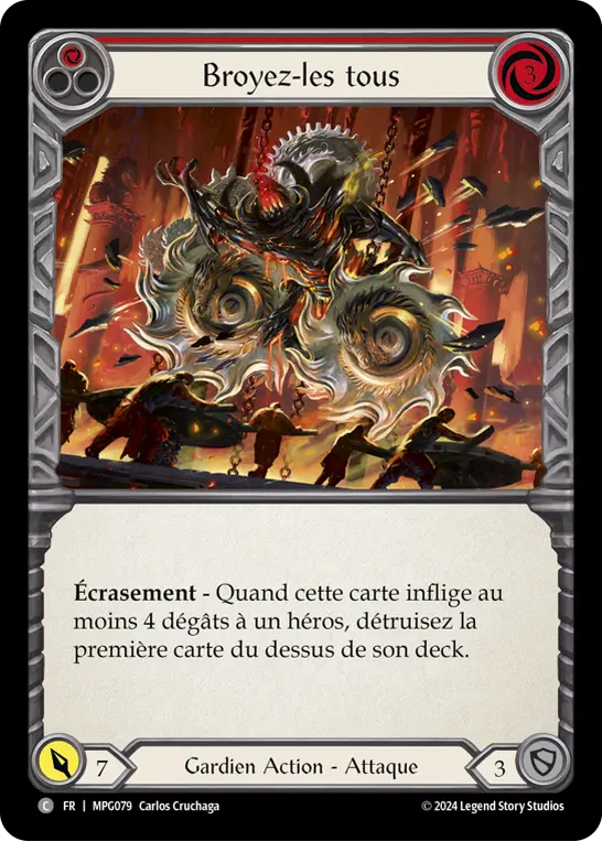 Card: Grind Them Down (red)