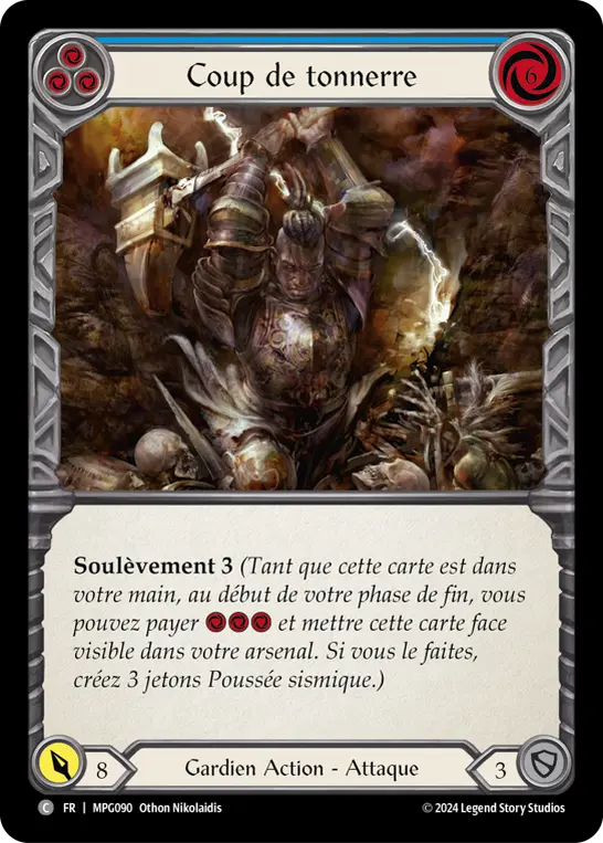 Card: Thunder Quake (blu)