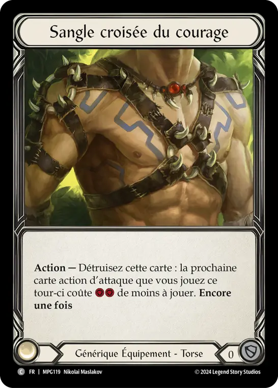 Card: Heartened Cross Strap