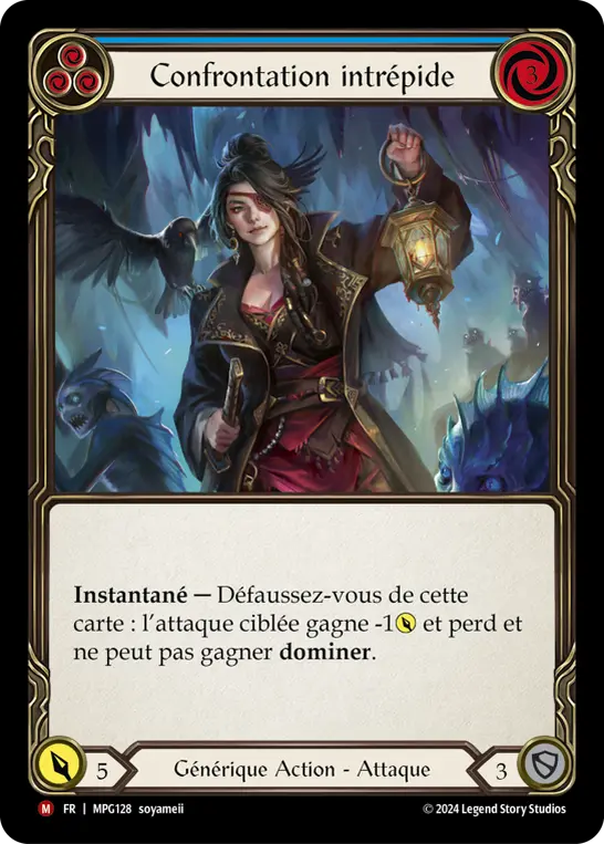 Card: Fearless Confrontation (blu)