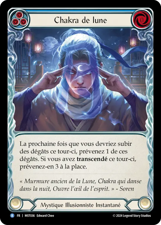 Card: Moon Chakra (blu)