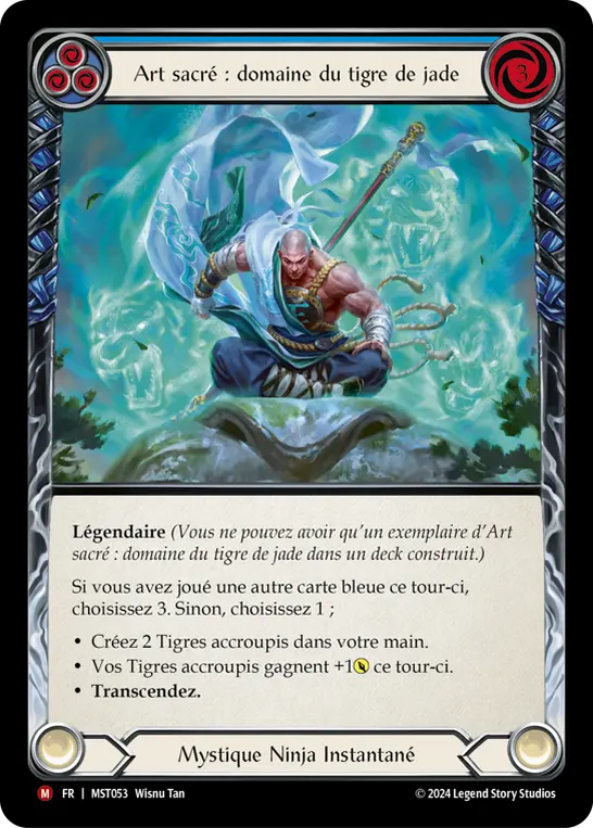 Card: Sacred Art: Jade Tiger Domain (blu)