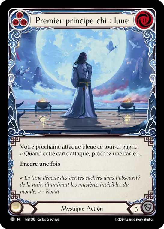 Card: First Tenet of Chi: Moon (blu)