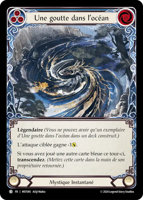 Card: A Drop in the Ocean (blu)