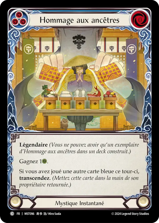 Card: Homage to Ancestors (blu)