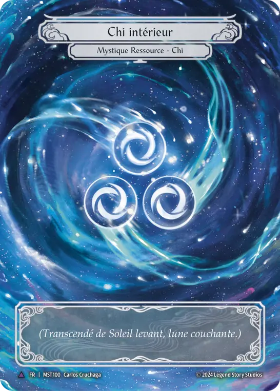 Card: Rising Sun, Setting Moon (blu)
