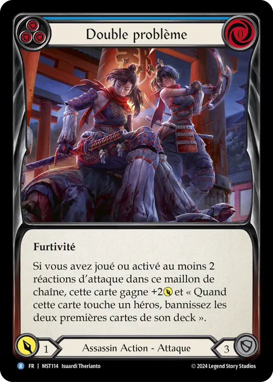 Card: Double Trouble (blu)