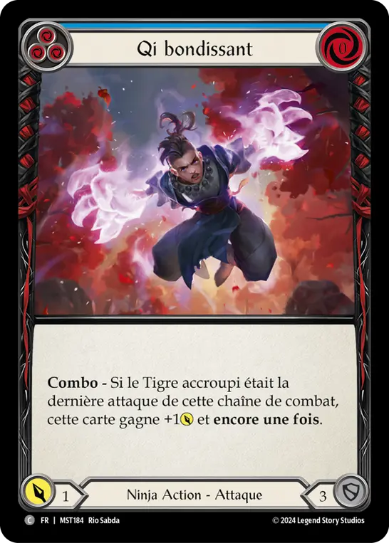 Card: Pouncing Qi (blu)