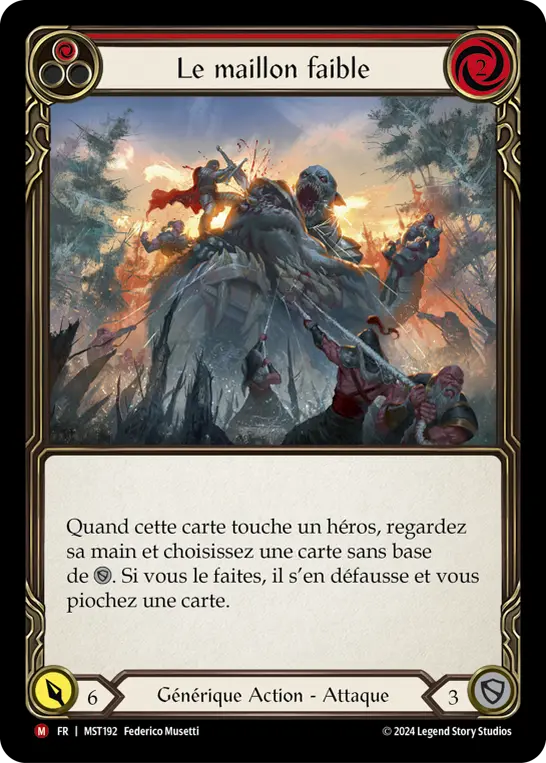 Card: The Weakest Link (red)
