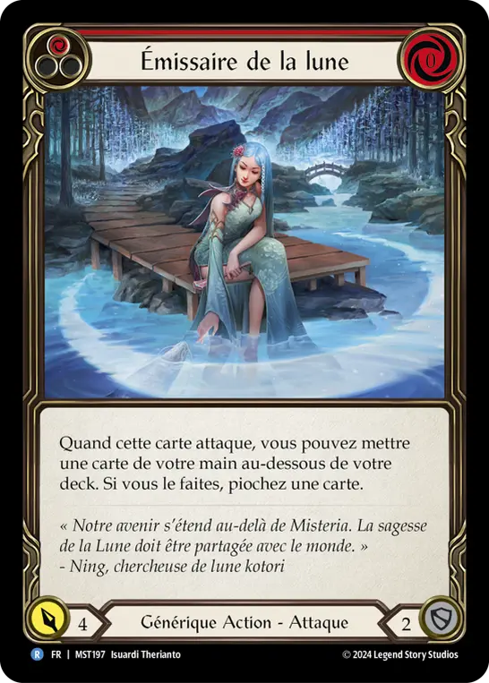 Card: Emissary of Moon (red)