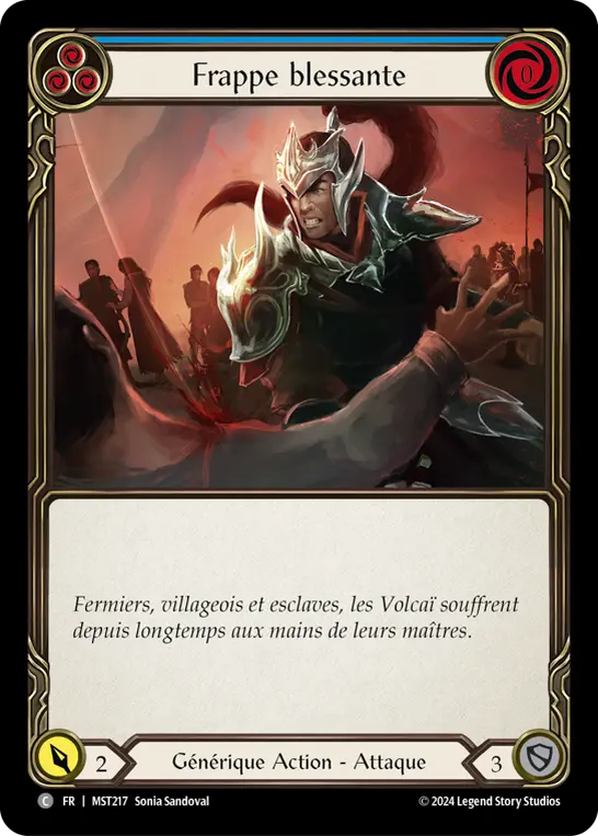 Card: Wounding Blow (blu)