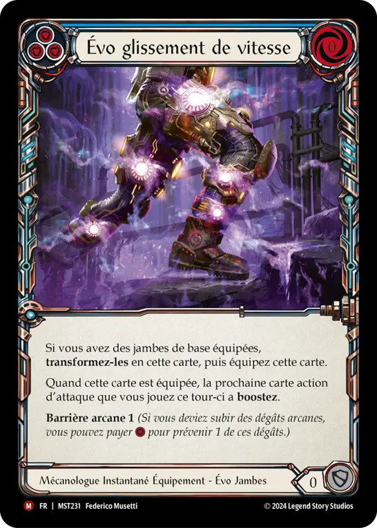 Card: Evo Speedslip (blu)