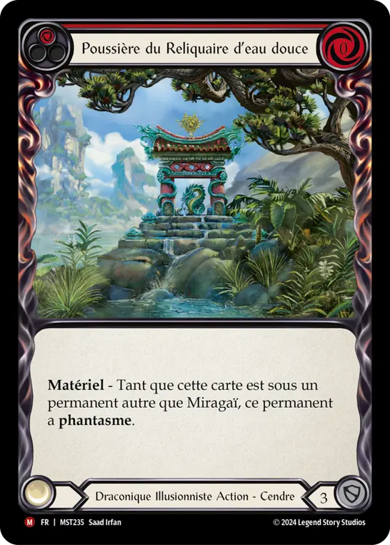 Card: Dust from Stillwater Shrine (red)