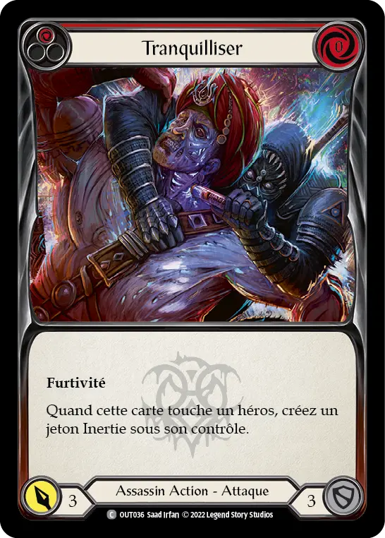 Card: Sedate (red)