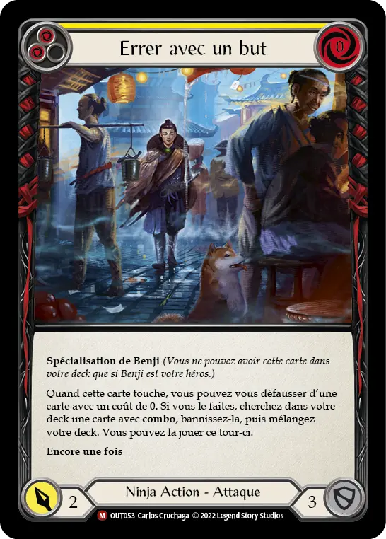 Card: Wander With Purpose (yel)