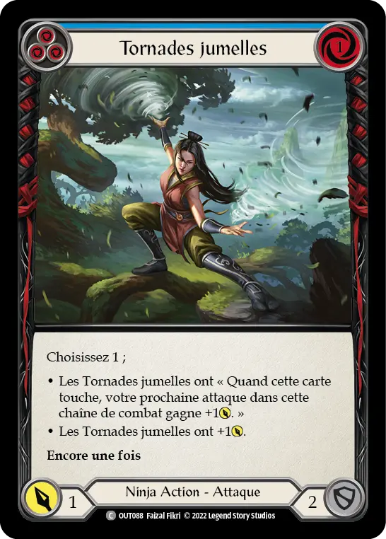 Card: Twin Twisters (blu)