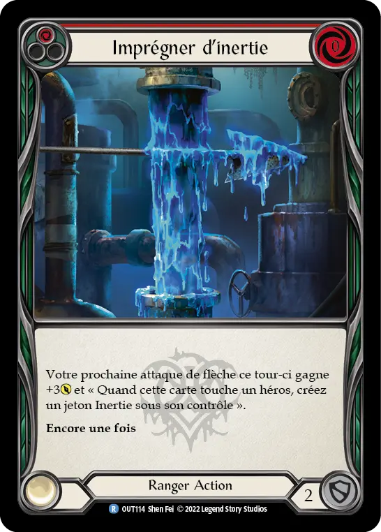 Card: Lace with Inertia (red)