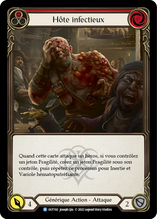 Card: Infectious Host (red)