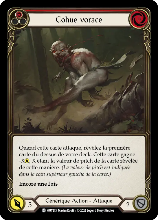 Card: Ravenous Rabble (red)