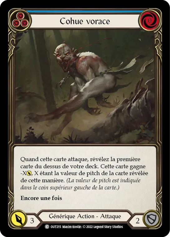 Card: Ravenous Rabble (blu)