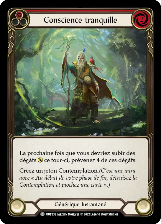 Card: Peace of Mind (red)