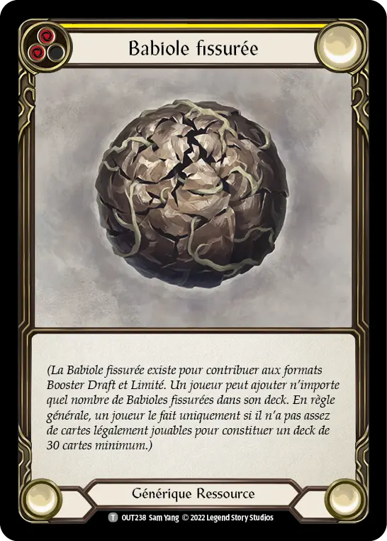 Card: Cracked Bauble (yel)
