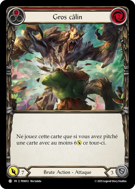 Card: Bear Hug (red)