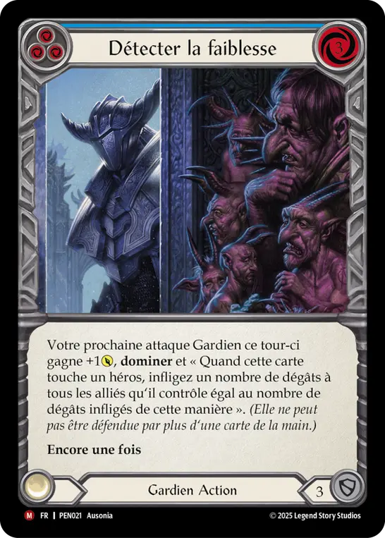 Card: Sense Weakness (blu)