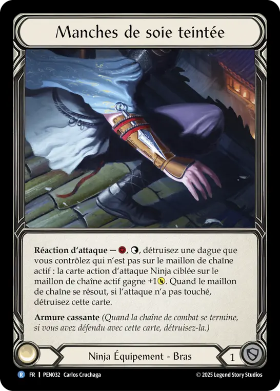 Card: Dyed Silk Sleeves