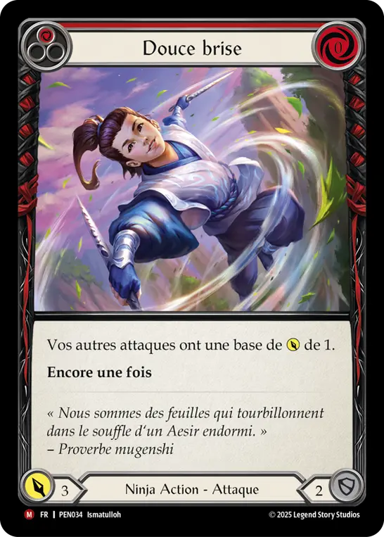Card: Gentle Breeze (red)