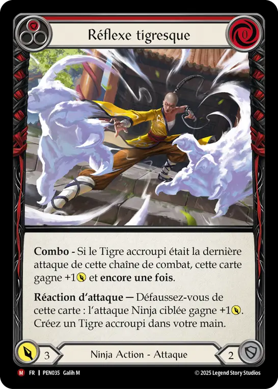 Card: Tigerine Reflex (red)