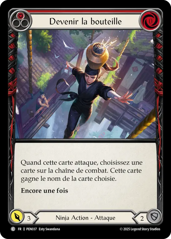 Card: Become the Bottle (red)