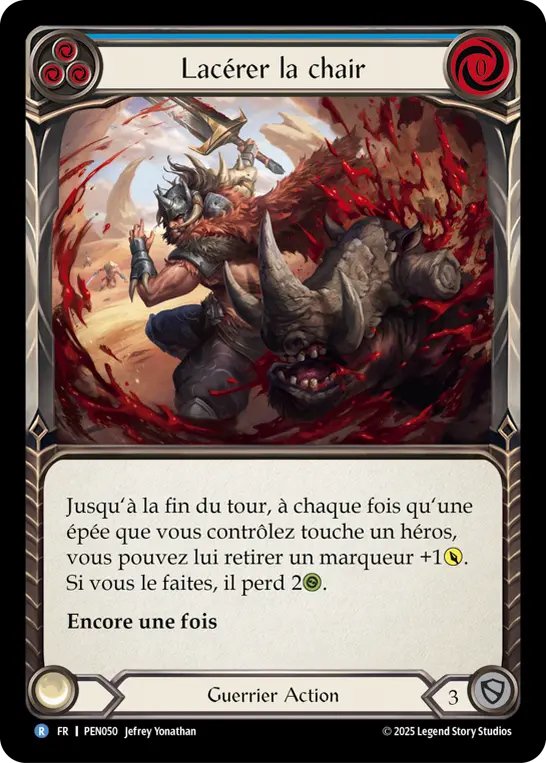 Card: Rend Flesh (blu)